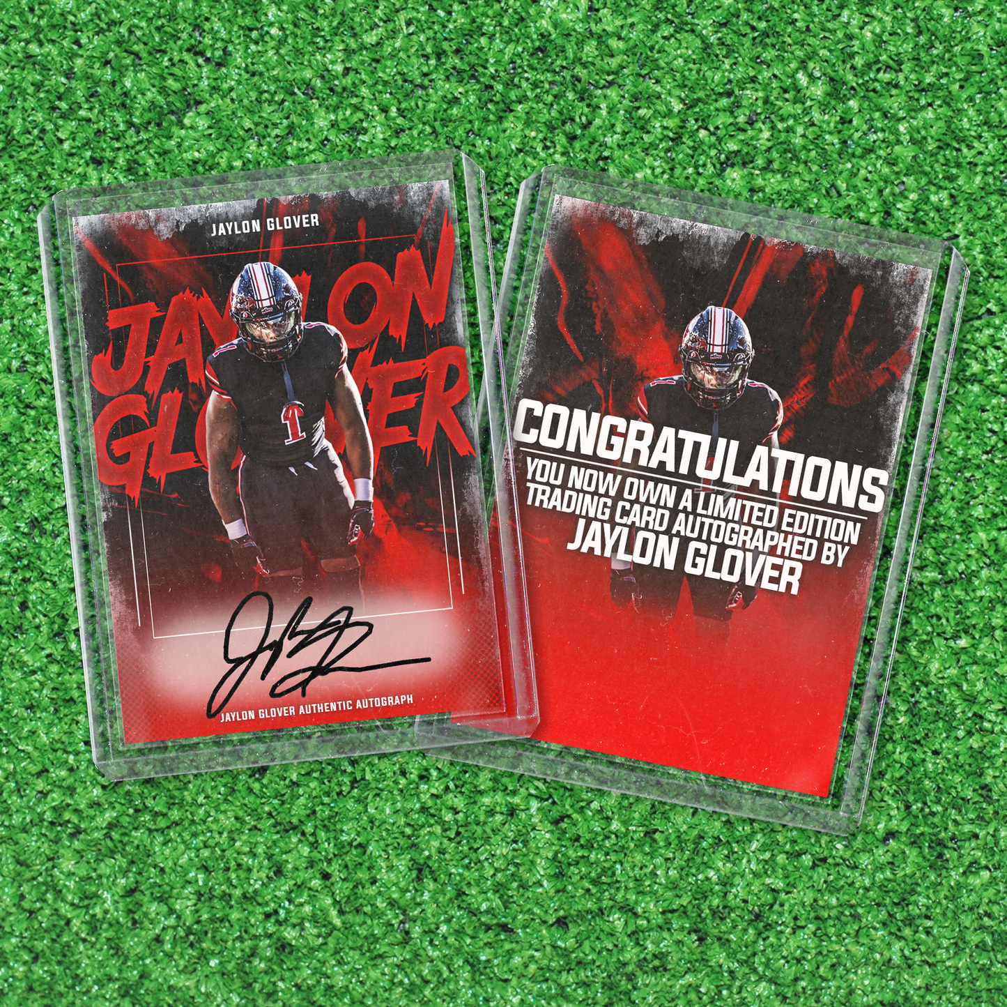 Jaylon Glover Autographed Card - LIMITED TIME RUN
