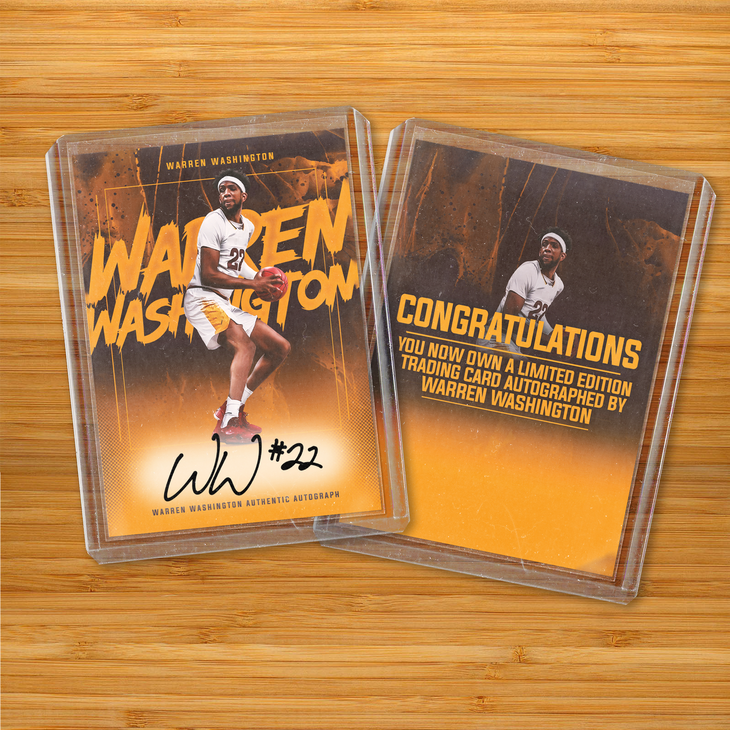 Warren Washington Autographed Card - LIMITED TIME RUN
